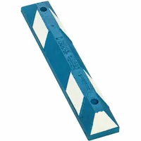 Parking Stop: Rubber, 3 ft Lg, 6 in Wd, 4 in Ht, Blue/White, Reflective Striping Included (MPN GNRS1320WB)