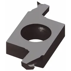 Carbide insert tool for internal grooving, threading, and boring in small-diameter holes. Suitable for precision machining applications requiring tight tolerances and fine surface finishes.