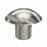 Machine Screw: M10x1.50 Thread Size, 12 mm Lg, Truss Head, Spanner, 316, Stainless Steel, Plain (MPN K1329.10X12)