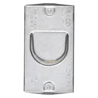 RACO Electrical Box Cover: 1 Gangs, Raised, 3/4 in Raised Ht, For Rectangular Box Shape, Steel (MPN 701RD)