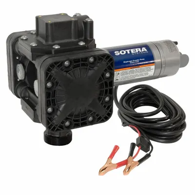 SOTERA Electric Drum Pump: Pump Only, 1/4 hp HP, 12 V DC, 13 gpm - Diaphragm Drum Pumps