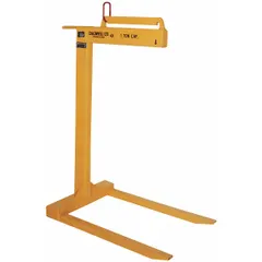 Fixed-type pallet lifter with 2 in fork height and 2,000 lb maximum load capacity. Used in warehouses and industrial facilities to lift and move palletized loads, reducing manual handling strain.