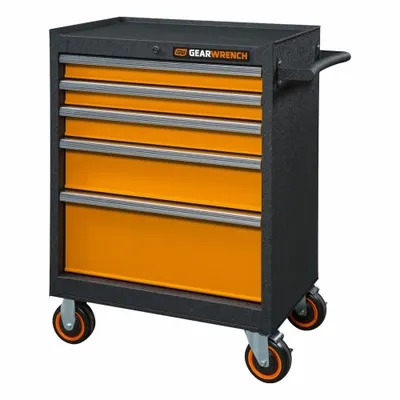 GEARWRENCH 83241 Heavy-Duty Rolling Tool Cabinet, 5 Drawers - Heavy-Duty Rolling Tool Cabinets