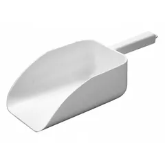 Polypropylene Lab Scoop, 2 L Capacity, 34.9 cm Length, White, FDA Grade