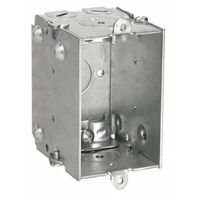 RACO Electrical Box: Steel, Steel Material & Nominal Size, 1 Gangs, 2 1/2 in Box Dp - Cut-In Electrical Boxes