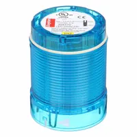 DAYTON Tower Light Module: Flashing, 24V AC/24V DC, Blue, 50 mm Overall Dia, 2 3/4 in Overall Ht