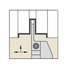 This WIDIA toolholder is designed for indexable threading inserts, used for precision thread cutting on lathes and CNC machines. It supports external or internal thread turning operations in industrial machining applications.
