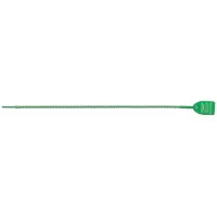 Pull-Tight Seal: Green, 18 in Strap Lg, 1/8 in Strap Wd, 40 lb Breaking Strength, 50 PK (MPN 1042901)