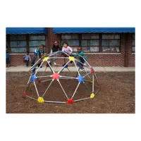ULTRAPLAY Climber: In-Ground Kit, 20 ft Installation Zone Dia, Galvanized Steel (Tube), Multi-Color (MPN PMOON)