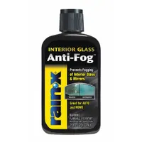 This ready-to-use liquid windshield treatment reduces interior fogging on glass surfaces. Supplied in a 3.5 fl oz bottle, it requires no dilution and is applied directly to the glass. Suitable for use in vehicles, machinery cabs, and other enclosed glass applications where clear visibility is needed