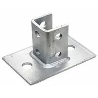 Strut Channel Fitting: 1 5/8 in x 1 5/8 in For Strut Channel Size, Electroplated, 6 Holes, Steel (MPN V61SQEG)