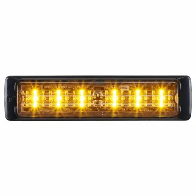 FEDERAL SIGNAL Perimeter Light: Perimeter Flashing Warning Light, Amber, 3/8 in Overall Wd - Vehicle Perimeter Flashing Warning Lights