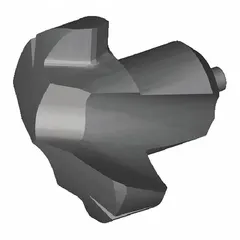 Exchangeable tip for modular drill bit systems, designed for precision drilling in metalworking and machining applications. Enables quick tip changes without replacing the entire tool, reducing downtime in production environments.