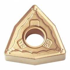 Trigon (W) indexable turning insert with 80° diamond shape, 4.76 mm thickness, and 0.8 mm nose radius. Grade CA525 provides wear resistance for medium machining of steels and cast irons. Suitable for general turning, facing, and profiling operations.