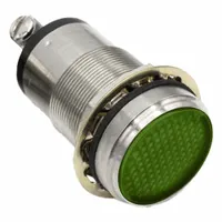 DIALIGHT Panel Indicator Light: 25 mm Panel Mounting Hole Dia, LED, Green, Flush Head, 556 (MPN 5561604324F)