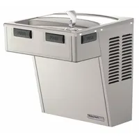 HALSEY TAYLOR Drinking Fountain: On-Wall, 26 5/16 in Ht, Front Pushbar/Side Pushbar, 8 gph @ 50°F (MPN HAC8SS-NF)
