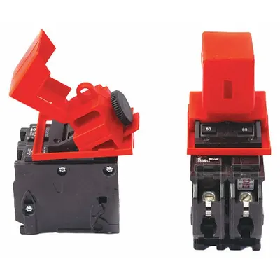 SKILCRAFT Clamp-On Circuit Breaker Lockouts, For 480/600V AC, 6 PK