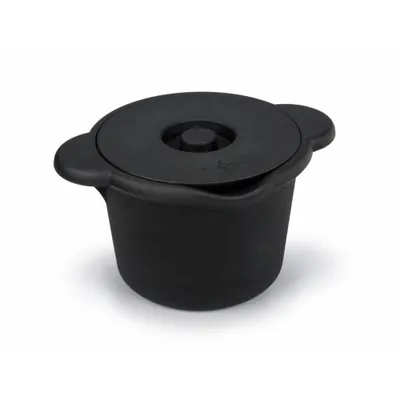 HEATHROW SCIENTIFIC Ice Bucket with Lid: 4 L Capacity, Round, Polyurethane, Black, 7 in Overall Ht - Ice Buckets & Pans