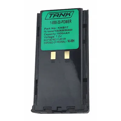 BANSHEE QKB-17A-18 Nickel-Metal Hydride Radio Battery for Kenwood TK-390 Series - Kenwood-Compatible Batteries