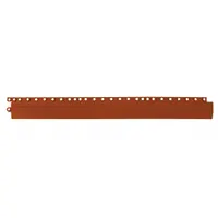 Mat Edging: Ramp Edge, 3 in x 36 in, WEARWELL 24/Seven® LockSafe®, Ribbed, Red, Natural Rubber (MPN 582.EdgingMTC)