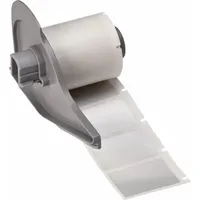 Pre-Cut Label Stock Roll: Tamper Indicating, 1 1/2 in x 1 1/2 in, 1 1/2 in x 1 in, Silver (Gloss) (MPN M7-31-362)