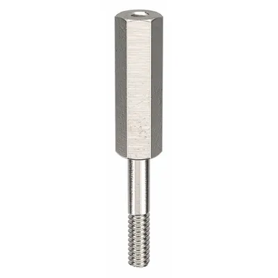 OEM Standoff: Male x Female, 1 1/8 in Lg, Hex, Aluminum, Plain, 1/4 in Hex Wd - Aluminum Male x Female Standoffs