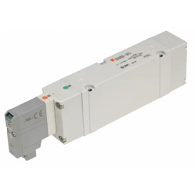 SMC Solenoid Air Control Valve: SV4000 Series, Double Solenoid, Five-Way / Two-Position - SMC SV Series Directional Control Valves