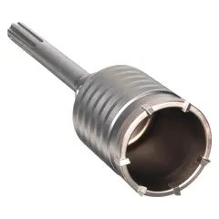 One-piece SDS-Max core bit with 2 5/8 in core diameter, 3 in core body length, and 11 3/8 in overall length. Designed for dry drilling into masonry, concrete, and block. Suitable for anchor setting, conduit runs, or plumbing penetrations.