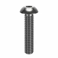 Socket Head Cap Screw: #8-32 Thread Size, 3/4 in Lg, Button, NL-19, Stainless Steel, 18-8, 100 PK (MPN FBBHSCAPS83234P100)