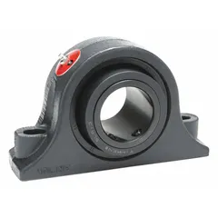 MOLINE BEARING Pillow Block Bearing: 3 in Bore, Expansion, Cast Iron, 3 1/4 in Shaft Ht, 2 Holes (MPN 19121300). Key specifications — Maximum Speed: 1,600 RPM; Mounting Bolt Size: 3/4 in; Brand: MOLINE BEARING.