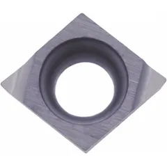 Diamond indexable turning insert for precision machining of non-ferrous materials. Used in turning, facing, and profiling operations to achieve high surface finish. Suitable for applications in automotive and aerospace sectors.