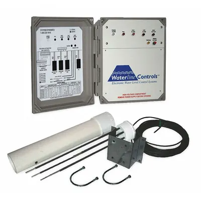 WATERLINE CONTROLS Water Level Control: 120V AC, Fill/High Alarm/Low Alarm, 4 Power Relays - Fluid Level Controllers