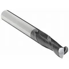 General purpose carbide square end mill with AlTiN coating for wear resistance and heat protection. 2-flute design with 10 mm mill diameter and 22 mm length of cut. Suitable for milling steel, stainless steel, cast iron, and composites in industrial manufacturing and maintenance applications.