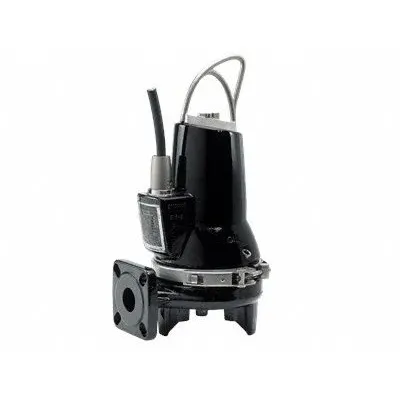 Grundfos Grinder Pump: Horizontal, Single Phase, 1 61/100 hp, 208/230V AC, 1 1/2 in Flange - General Purpose Sewage Grinder Pumps