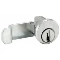 Cam Lock: Std Keyed Cam Lock, Keyed Different, Zinc Die-Cast, Nickel, 5/8 in Straight Cam Wd (MPN C8714)