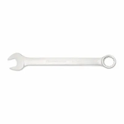 GEARWRENCH Combination Wrench: Alloy Steel, Satin, 60 mm Head Size, 29 3/4 in Overall Lg - Metric 12-Point Combination Wrenches