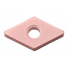 This diamond indexable turning insert is designed for precision machining of non-ferrous materials, composites, and plastics. It provides hardness and wear resistance for finishing and high-speed turning operations in industrial manufacturing.
