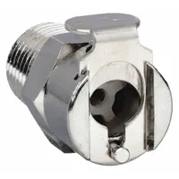Quick Connection Coupling: Straight, 1/8 in Pipe Size, Threaded, Brass, 1 in Overall Lg (MPN MCD1002)