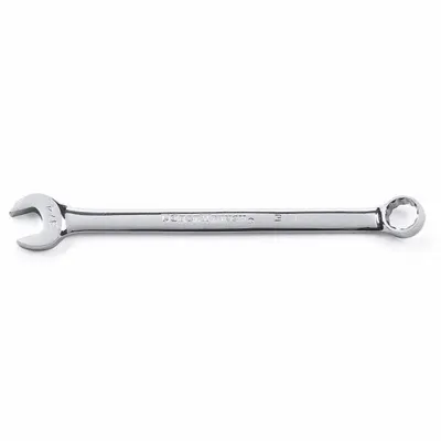 GEARWRENCH Combination Wrench: Alloy Steel, Chrome, 21 mm Head Size, 11 3/4 in Overall Lg - SAE 12-Point Combination Wrenches