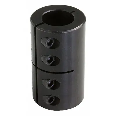 Dayton Rigid Shaft Coupling: 7/8 in Bore Dia 1, 7/8 in Bore Dia 2, For Round Shaft Type - One-Piece Rigid Shaft Couplings