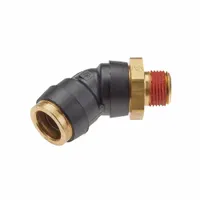 Push-Fit Elbow Fitting: 1/2 in OD x 1/2 in Pipe Fitting Size, Push-to-Connect x MNPT, Brass (MPN VS379PTCR-8-8)