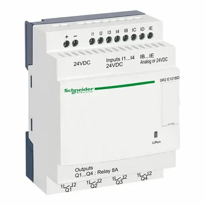 SCHNEIDER Compact Smart Relay: (8) Resistive, (4) Relay - Schneider Zelio Series Smart Relays