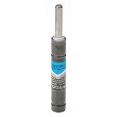 Gas spring providing 315 lbf force with M6 rod thread and 2 13/32 in extended length. Supplied without end fittings for custom mounting. Used for controlled motion and lifting assistance in industrial equipment such as machine guards, access panels, and ergonomic workstations.