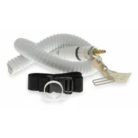 Breathing tube for supplied-air respirator (SAR) systems, designed for use with Bullard CC20 series respirator hoods. Includes a steel nipple for secure connection. Suitable for industrial environments requiring respiratory protection