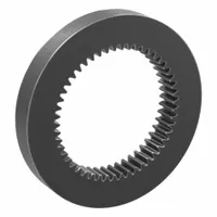 Internal Ring Gear: Module m 2.5, 50 Teeth, 125 mm Pitch Dia, Black Oxide Coated Carbon Steel (MPN SI2.5-50)