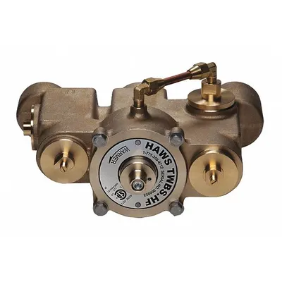 HAWS TWBS.HF Thermostatic Mixing Valve, 2 in NPT x 2 in NPT, Brass - Thermostatic Mixing Valves
