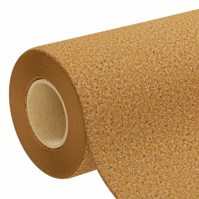QEP Cork, Roll: Cork, 50 ft Lg, 4 ft Wd, 1/4 in Thick, Plain Backing Plain Backing - Medium Grain Cork Sheets
