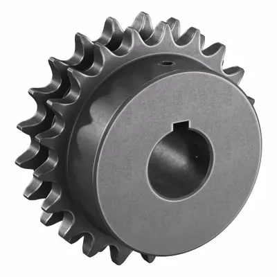 TRITAN Roller Chain Sprocket: 40-2, For 1/2 in Chain Pitch, 1 in Bore Dia, 21 Teeth - Size 40-2 Fixed-Bore Roller Chain Sprockets
