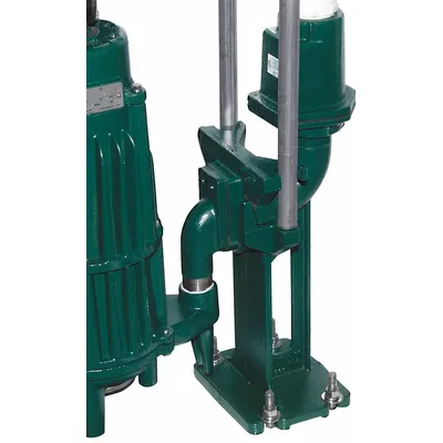 ZOELLER Guide Rail System: Cast Iron, Cast Iron, Fits 1 1/4 in MNPT Pump Discharge - General Purpose Guide Rail Systems