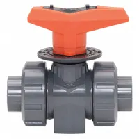 GF PIPING SYSTEMS Metering Ball Valve: 1/2 in Pipe Size, 150 psi Max. Pressure (CWP), PVC, Female (MPN 161523522)
